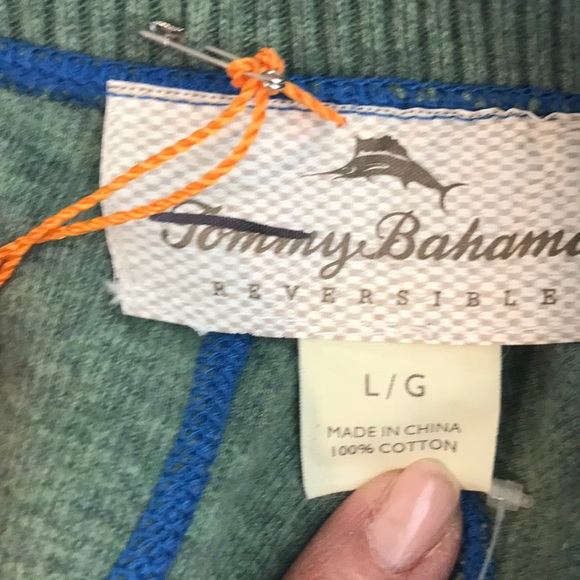 NEW Tommy Bahama Reversible V Neck Sweater - Picture 5 of 6